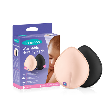 Absorbentes de Leche Lavables de colores (8 unidades)