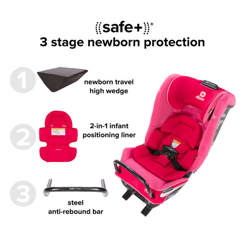 Silla Convertible Diono Radian® 3RXT SafePlus™ - Pink Cotton Candy