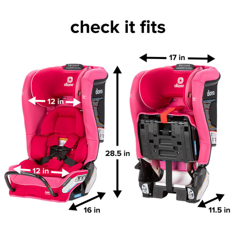 Silla Convertible Diono Radian® 3RXT SafePlus™ - Pink Cotton Candy