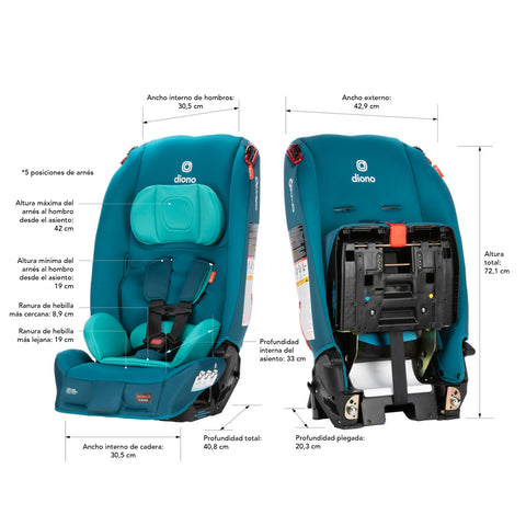 Silla de Auto Convertible Diono Radian® 3R Edición Limitada (Calipso Razz)