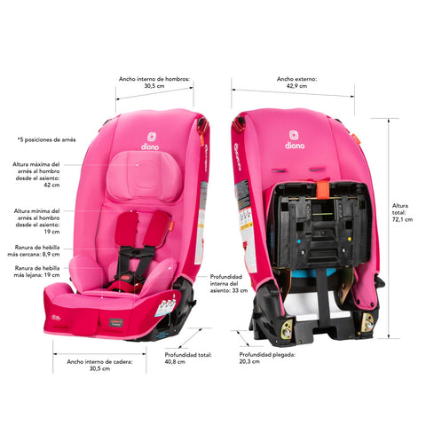 Silla de Auto Convertible Diono Radian® 3R Edición Limitada (Rosado Candy)