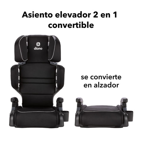 Butaca Connect3® RXT 2-in-1 High-Back Booster - Black Storm