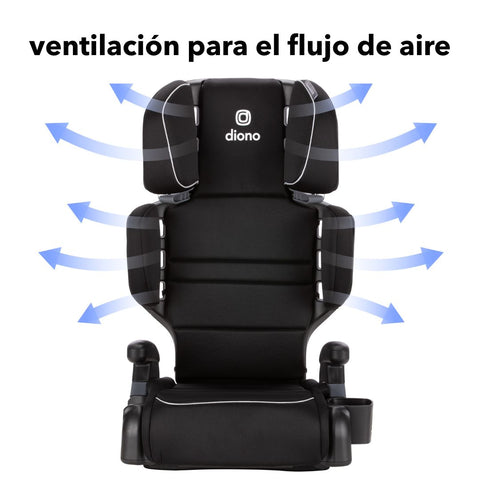 Butaca Connect3® RXT 2-in-1 High-Back Booster - Black Storm