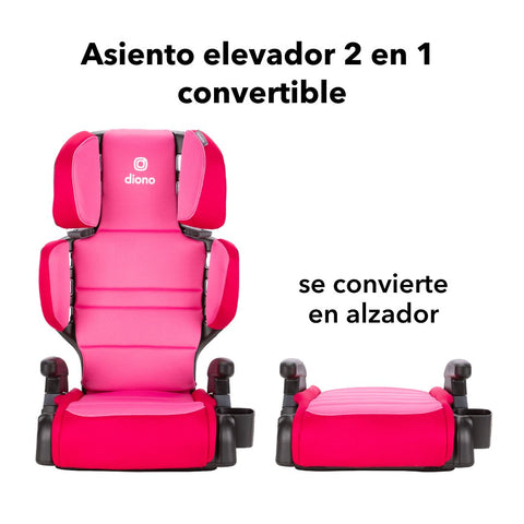 Butaca Connect3® RXT 2-in-1 High-Back Booster - Pink Cotton Candy