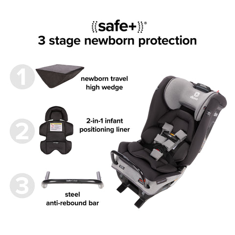 Silla Convertible Diono Radian® 3RXT SafePlus™ - Gray Slate