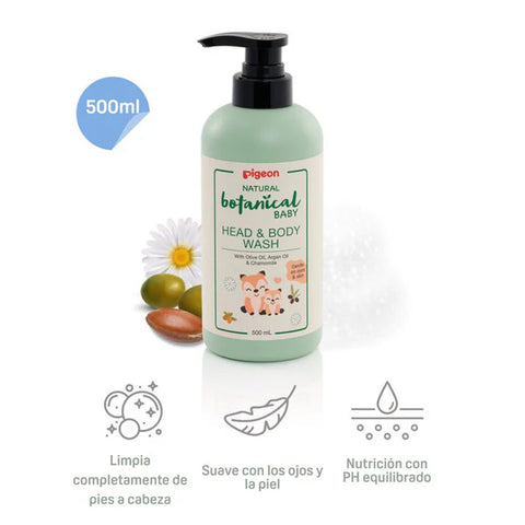 Botanical Shampoo y Gel de Baño para Bebé (500 ml)