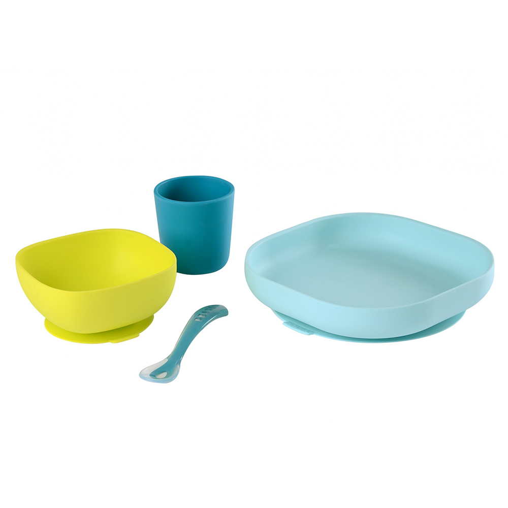 Set De Comida De Silicona SOPHIE La GIRAFE - Plato, Cuenco, Vaso Y Cuchara, Apto Para Lavavajillas Y Microondas