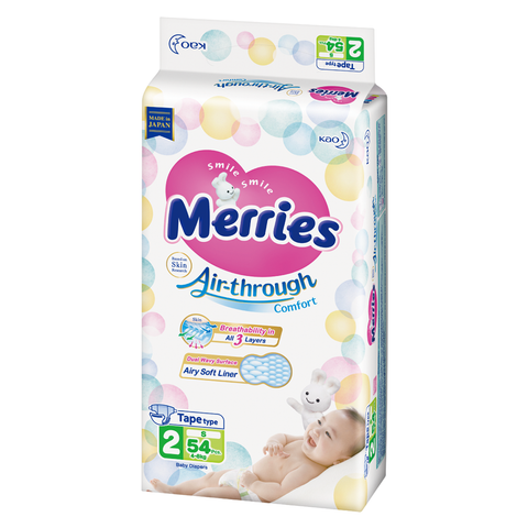 Pañal Merries Jumbo (Velcro)
