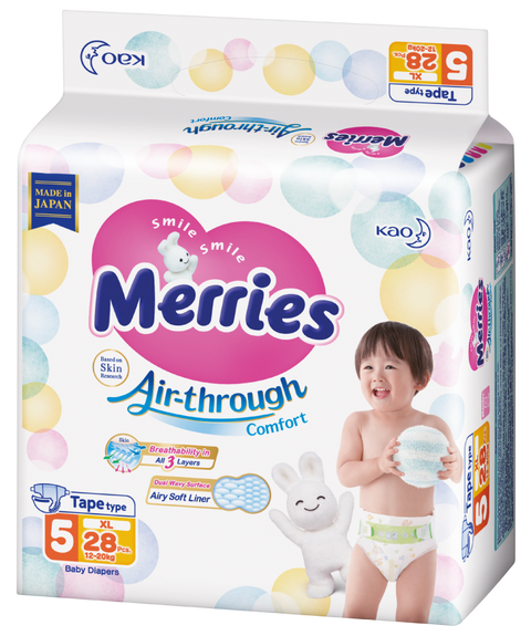 Pañal Merries Jumbo (Velcro)
