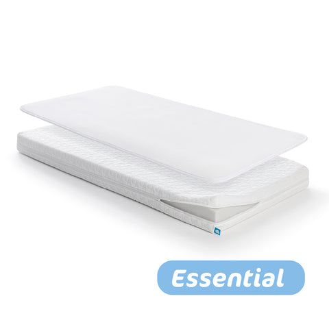 PACK: Cama de Transición Montessori Blanca OLEX + Colchón Respirable AeroSleep (140 x 70)