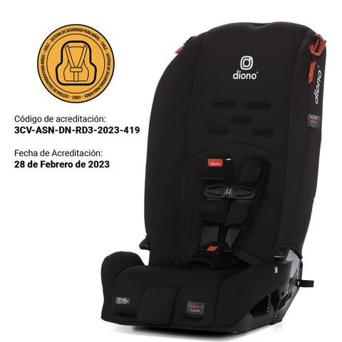 Silla de Auto Convertible Diono Radian® 3R (Negro)