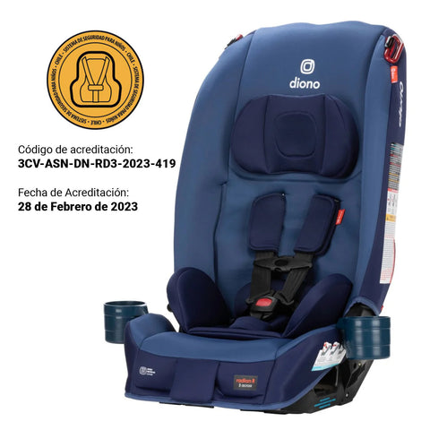 Silla de Auto Convertible Diono Radian® 3R Edición Limitada (Oleada Azul)