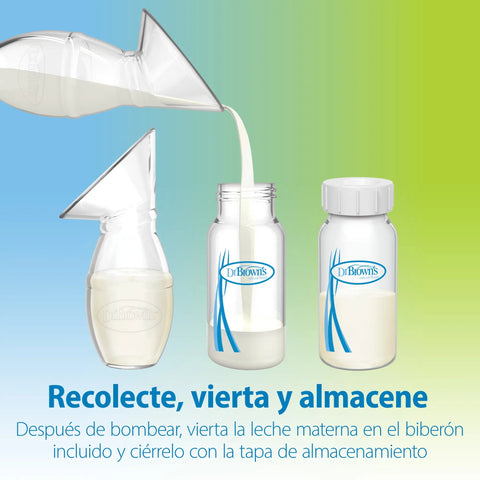 Extractor / Recolector de Leche Manual con Mamadera Estándar (120 ml)