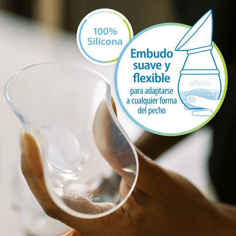Extractor / Recolector de Leche Manual con Mamadera Estándar (120 ml)