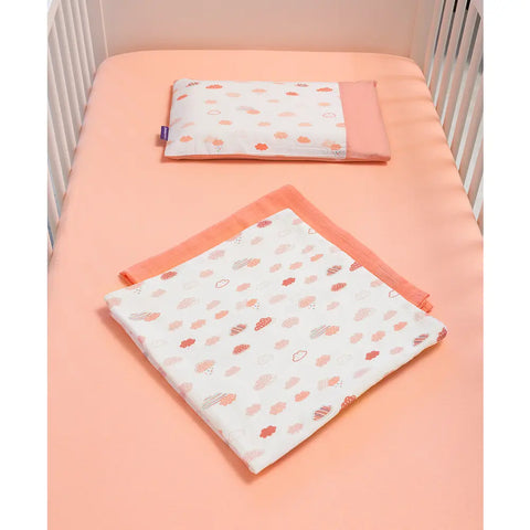 Pack 2 Sábanas Bajeras Algodón 60 x 120 cm - Coral