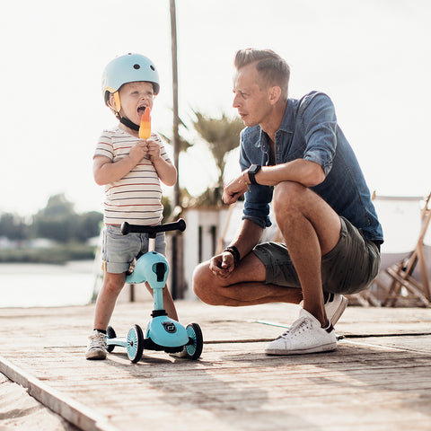 Casco Bicicleta y Scooter Ajustable (Blueberry)