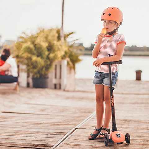 Casco Bicicleta y Scooter Ajustable (Peach)