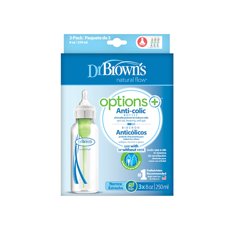 Pack 3 Mamaderas Estándar Options+ (250 ml)
