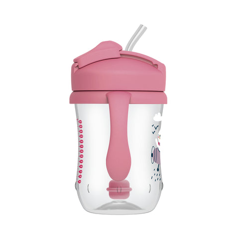 Vaso con asas y pajita 270 ml (6M+)