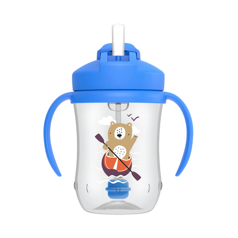 Vaso con asas y pajita 270 ml (6M+)