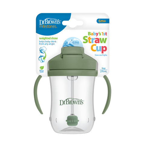Vaso con asas y pajita 270 ml (6M+)