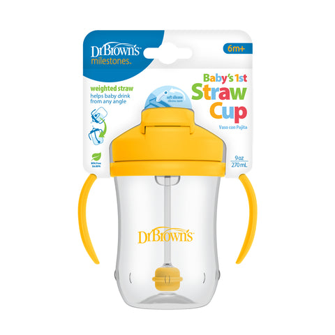 Vaso con asas y pajita 270 ml (6M+)