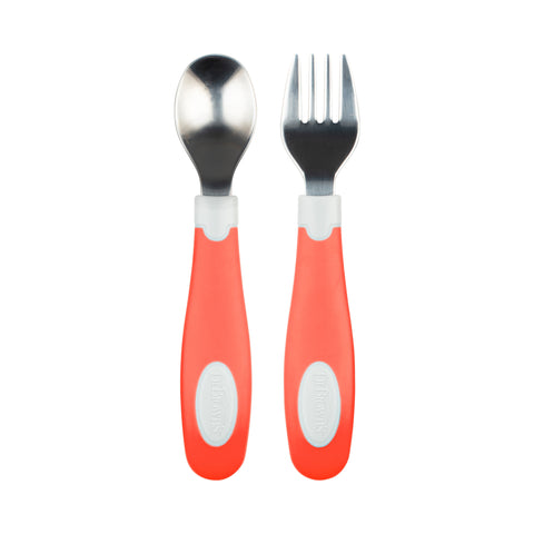 Set Tenedor y Cuchara agarre suave (12M+)