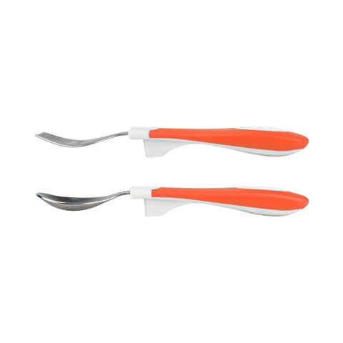 Set Tenedor y Cuchara agarre suave (12M+)