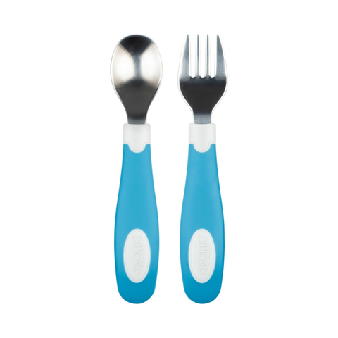 Set Tenedor y Cuchara agarre suave (12M+)