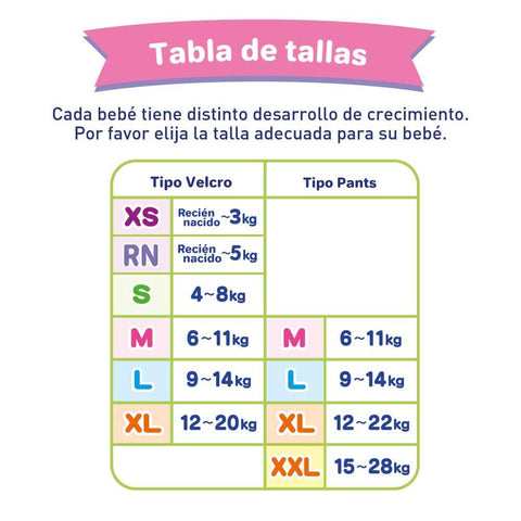 Pañal Merries Super Jumbo (Velcro)