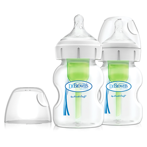 Pack 2 Mamaderas Boca Ancha Options+ (150 ml)