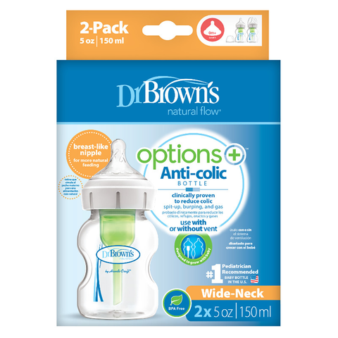 Pack 2 Mamaderas Boca Ancha Options+ (150 ml)