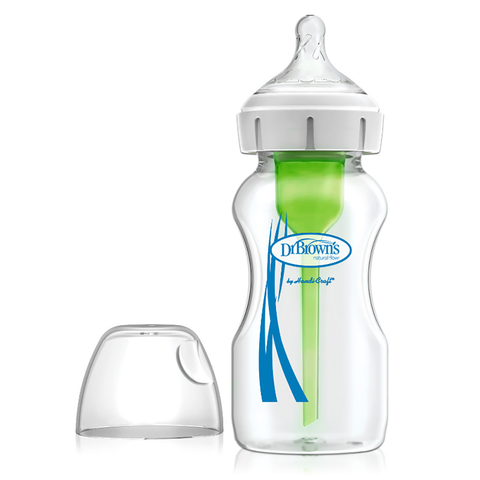 Mamadera Boca Ancha Options+ de Vidrio