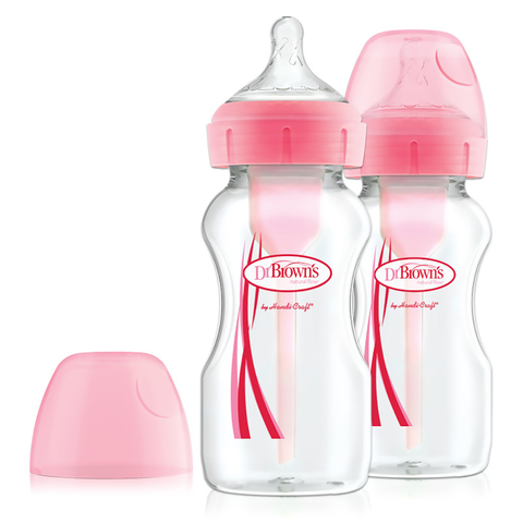 Pack 2 Mamaderas Boca Ancha Options+ (270 ml)