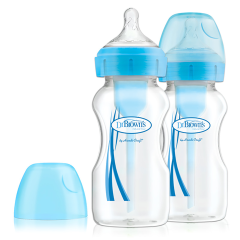 Pack 2 Mamaderas Boca Ancha Options+ (270 ml)