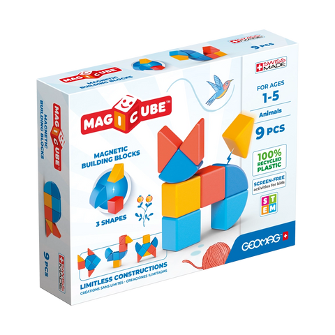 MAGICUBE Animales 9 piezas - caja frontal
