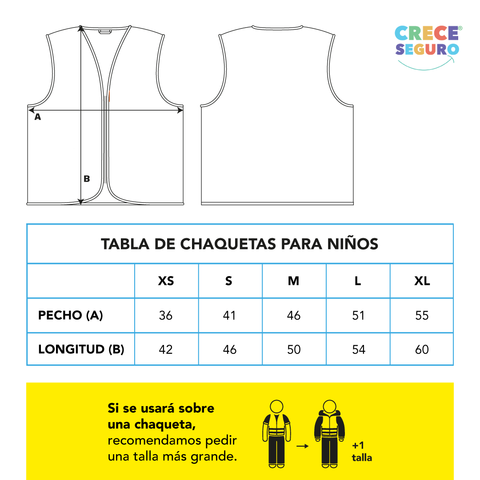 Chaleco Reflectante para Niños FUN (Verde)