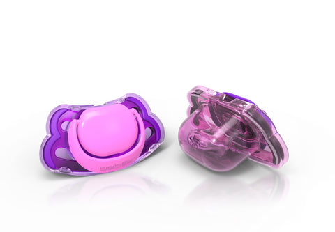 Pack de 2 Chupetes Morado / Lila - Forma Ortodóntica