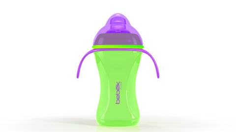 Vaso Entrenamiento 240 ml. - SenseFlo™ - (Verde/Morado)