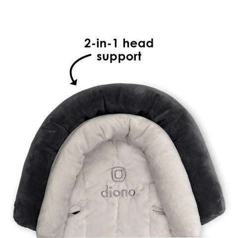 Almohada y Apoya Cabeza para Bebé (Gris / Marfil)
