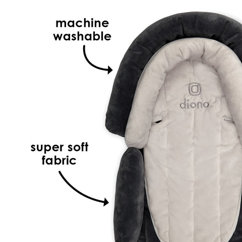 Almohada y Apoya Cabeza para Bebé (Gris / Marfil)