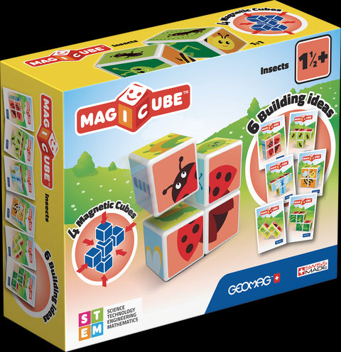 Cubos Magnéticos MAGICUBE Insectos (4 piezas)