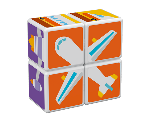 Cubos Magnéticos MAGICUBE Transportes (4 piezas)