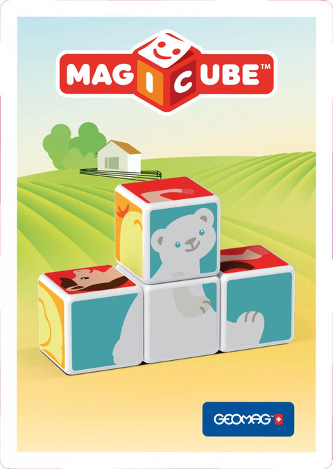 Cubos Magnéticos MAGICUBE Animales (4 piezas)