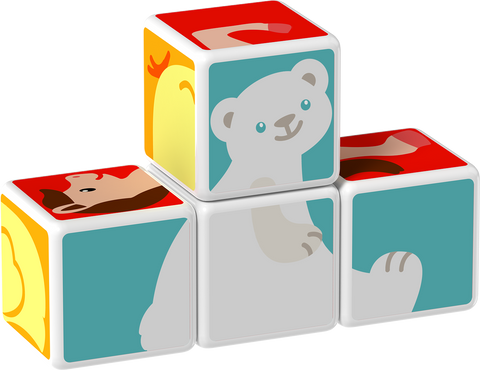 Cubos Magnéticos MAGICUBE Animales (4 piezas)