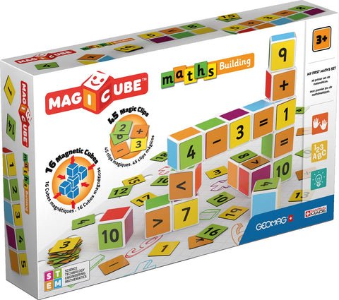 Cubos Magnéticos MAGICUBE Números y Matemáticas (16 Cubos + 45 clips)