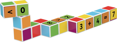 Cubos Magnéticos MAGICUBE Números y Matemáticas (16 Cubos + 45 clips)