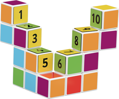 Cubos Magnéticos MAGICUBE Números y Matemáticas (16 Cubos + 45 clips)