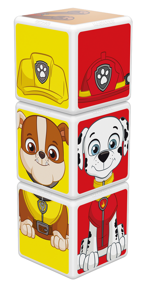 Cubos Magnéticos MAGICUBE Paw Patrol - Marshall, Rubble y Zuma (3 piezas)