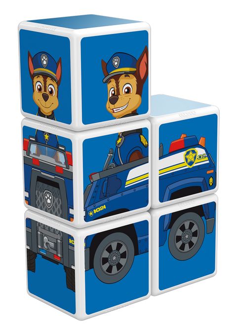 Cubos Magnéticos MAGICUBE Paw Patrol - Auto de Policía de Chase (5 piezas)